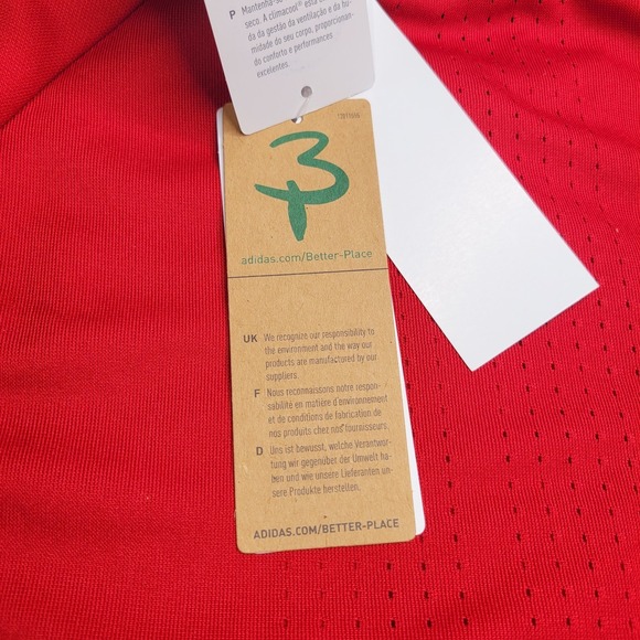 Adidas Soccer Jacket Kids Size XS Condivo 16 Red Full Zip AP5210 Track - Picture 11 of 14